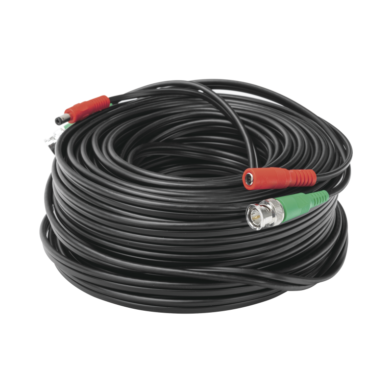 30 metros / Cable coaxial ( BNC ) + Alimentación / 100 % Cobre / Para Cámaras 4K  / Uso