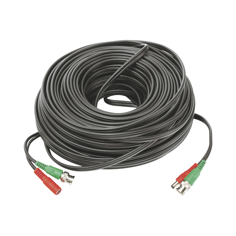 50 metros / Cable coaxial ( BNC ) + Alimentación / 100 % Cobre / Para Cámaras 4K  / Uso