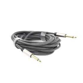 Cable de Audio 6.5mm Macho a 6.5mm Macho / 5 Metros / Núcleo de Cobre / Blindaje Interno / Nylon Trenzado / Color