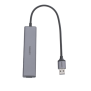HUB USB 3.0  a 4 Puertos USB 3.0 (5Gbps) / Cable 20 cm / Carcasa de Aleación Aluminio / Ideal para Transferencia de Datos /