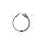 Cable Adaptador/Divisor de Audio de 3.5mm Macho a 2 Terminales de 3.5mm Hembra / 25 cm de Longitud / Cable TPE / Color