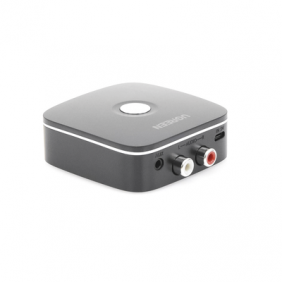 Receptor de Audio Bluetooth 5.0 a RCA o Auxiliar 3.5mm / Tecnología EDR / Reconexión Automática / Hasta 10 m / Ideal para