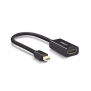 Convertidor Mini Display Port a HDMI / 4K@30Hz / Thunderbolt / Blindaje interno múltiple /  Carcasa ABS / Longitud de 25 cm 