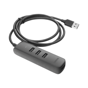 HUB USB 3.0 a 4 Puertos USB 3.0 (5Gbps) / Cable de 1 Metro / Indicador Led / Ideal para Transferencia de Datos / Entrada Tipo C
