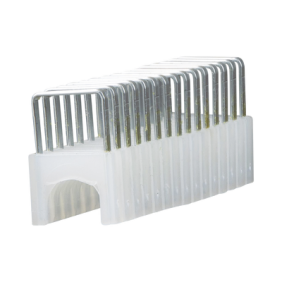 Paquete de 300 Grapas con Aislamiento,  para Cables CAT3 y CAT5e, Cable de Altavoz y Cable de seguridad de hasta 1/4'' × 5/16'' (6 mm × 8 mm).