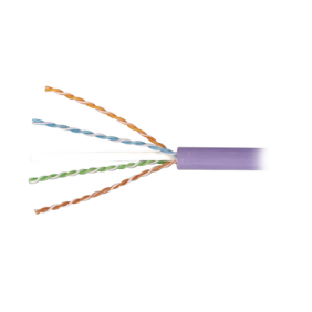 Bobina de Cable Blindado F/UTP de 4 Pares, Z-MAX, Cat6A, Soporte de Aplicaciones 10GBase-T, LS0H (Libre de Gases Toxicos), Color Violeta, 305m