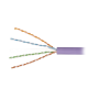 Bobina de Cable Blindado F/UTP de 4 Pares, Z-MAX, Cat6A, Soporte de Aplicaciones 10GBase-T, LS0H (Libre de Gases Toxicos), Color Violeta, 305m