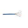 Bobina de Cable UTP de 4 pares, Cat5e, PVC (CMR, Riser), Color Azul, 24 AWG,