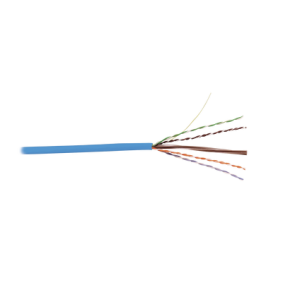 Bobina de Cable UTP Reelex, de 4 pares, Desempeño Cat6, LS0H (Bajo humo, cero halógenos), Color Azul, 24 AWG, 305m