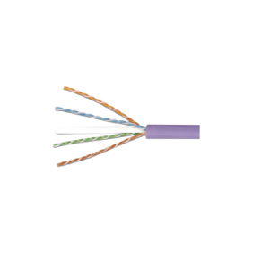 Bobina de Cable UTP Reelex, de 4 pares, Desempeño Cat6, LS0H (Bajo humo, cero halógenos), Color Violeta, 24 AWG, 305m