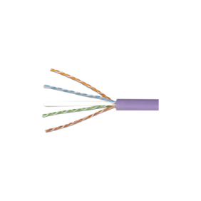 Bobina de Cable UTP Reelex, de 4 pares, Alto Desempeño Cat6, LS0H (Bajo humo, cero halógenos), Color Violeta, 23 AWG,