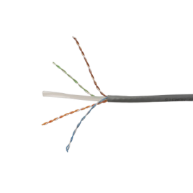 Bobina de Cable UTP Reelex, de 4 pares, Desempeño Cat6, PVC (CM), Color Gris, 24 AWG,