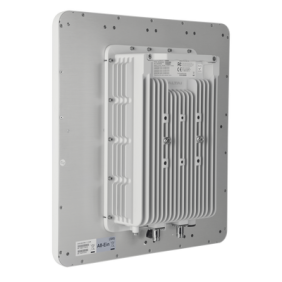 Punto de Acceso WiFi, Doble Banda Simultanea, Ideal Para Industria 4.0, Hasta 1.7 Km con Antena Sectorial MIMO 8x8 Integrada de 100° de Apertura en 2.4 GHz, MIMO 2x2 Conectorizado en 5 GHz.