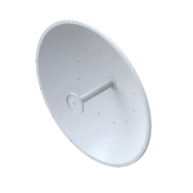 Antena Direccional airFiber X, ideal para enlaces Punto a Punto (PtP), frecuencia 5 GHz (4.9 - 5.8 GHz) de 34 dBi slant
