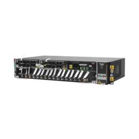 OLT Carrier Class Modular GPON, 2 Ranuras, Incluye 1 Tarjeta GPOA de 16 puertos GPON, 1 Fuente de CA, 2 UR, Gestión por UNM2000, CLI