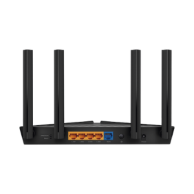 Router WiFi 6 AX 1500Mbps / MU-MIMO 2X2 y OFDMA / 1 Puerto WAN 10/100/1000 Mbps / 4 Puertos LAN 10/100/1000 Mbps / 4 Antenas Beamforming