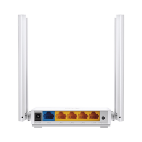 Router Inalámbrico doble banda AC, 2.4 GHz y 5 GHz Hasta 733 Mbps, 4 antenas externas omnidireccional, 4 Puertos LAN 10/100 Mbps, 1 Puerto WAN 10/100 Mbps