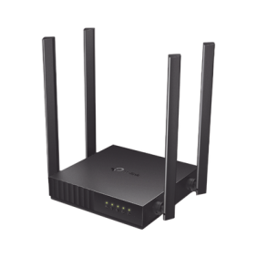 Router Inalámbrico doble banda AC, 2.4 GHz y 5 GHz Hasta 1200 Mbps, 4 antenas externas omnidireccional, 4 Puertos LAN 10/100 Mbps, 1 Puerto WAN 10/100 Mbps, Versión 6