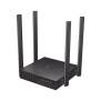 Router Inalámbrico doble banda AC, 2.4 GHz y 5 GHz Hasta 1200 Mbps, 4 antenas externas omnidireccional, 4 Puertos LAN 10/100 Mbps, 1 Puerto WAN 10/100 Mbps, Versión 6