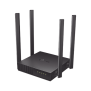 Router Inalámbrico doble banda AC, 2.4 GHz y 5 GHz Hasta 1200 Mbps, 4 antenas externas omnidireccional, 4 Puertos LAN 10/100