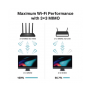 Router inalámbrico WiFi 5 ac / Wave 2 MU-MIMO 3x3 1900 Mbps / Doble Banda 2.4 y 5 GHz / 1 puerto WAN 10/100/1000 Mbps / 4 puertos LAN 10/100/1000 Mbps / Tecnología Smart Connect / Compatible con EasyMesh