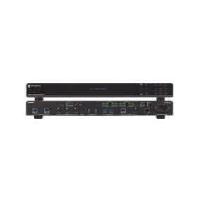 OMEGA Switch Matriz 6x2 de AV Multiformato con Entradas HDMI, HDBaseT, USB-C y Display Port / Salidas HDMI y HDBaseT / Conectividad avanzada para conferencias y colaboración en 4K en un solo dispositivo