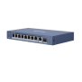 Switch Gigabit PoE+ / No Administrable / 8 Puertos 10/100/1000 Mbps PoE+ / 1 Puerto 10/100/1000 Mbps de Uplink + 1 Puerto SFP /
