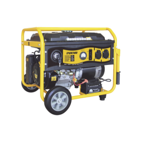 Generador a Gasolina / Planta de Emergencia con Encendido Automático, 6.5KW, 220Vac 2 Fases, Jaula con Ruedas para Fácil Traslado 