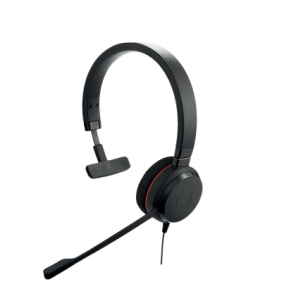 Jabra Evolve 20 Mono con conexión USB, micrófono con cancelación de ruido de última generación, configuración Plug and Play, Certificación Microsoft Teams (4993-823-109) 