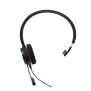 Jabra Evolve 20 Mono con conexión USB, micrófono con cancelación de ruido de última generación, configuración Plug and Play, Certificación Microsoft Teams (4993-823-109) 