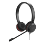 Jabra Evolve 30 Duo con conexión USB / 3.5mm, micrófono con cancelación de ruido y controlador en el cable con botones e indicadores LED (5399-823-309)