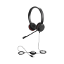 Jabra Evolve 30 Duo con conexión USB / 3.5mm, micrófono con cancelación de ruido y controlador en el cable con botones e indicadores LED (5399-829-309)