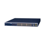 Switch administrable de 24 puertos 10/100TX PoE+ y 2 puertos combo TP/SFP Gigabit