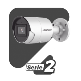 Bala IP 6 Megapixel / Lente 2.8 mm / 40 mts IR EXIR /Exterior IP67 / WDR 120 dB / PoE / Micrófono Integrado / Videoanaliticos (Filtro de Falsas Alarmas) / Metal / MicroSD / ONVIF / ACUSEARCH