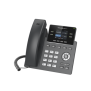 Teléfono IP Grado Operador, 4 líneas SIP con 2 cuentas, pantalla a color 2.4", PoE, codec Opus, IPV4/IPV6 con gestión en la