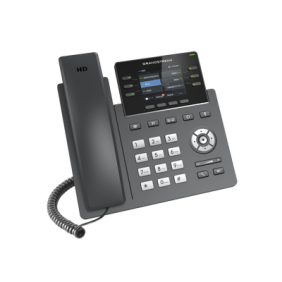 Teléfono IP Grado Operador, 3 líneas SIP con 6 cuentas, puertos Gigabit,PoE,  pantalla a color 2.4", codec Opus, IPV4/IPV6 con