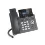 Teléfono IP Grado Operador, 3 líneas SIP con 6 cuentas, puertos Gigabit,PoE,  pantalla a color 2.4", codec Opus, IPV4/IPV6 con