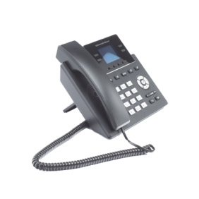 Teléfono IP Grado Operador, 4 líneas SIP con 2 cuentas, puertos Gigabit PoE, pantalla a color 2.4", codec Opus, IPV4/IPV6 con