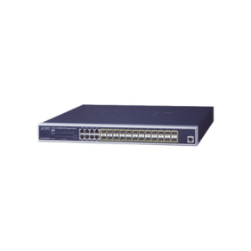 Switch Administrable Capa 2 con Fuente de Alimentación Redundante, 24 Puertos SFP Gigabit 100/1000X, 8 Puertos Combo RJ45