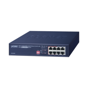 Switch PoE no Administrable, 8 Puertos 10/100/1000 Mbps con 4 Puertos PoE 802.3af/at, Modo Extender Hasta 250 mts