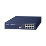 Switch PoE no Administrable, 8 Puertos 10/100/1000 Mbps con 4 Puertos PoE 802.3af/at, Modo Extender Hasta 250 mts