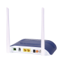 ONU Dual G/EPON con Wi-Fi en 2.4 GHz + 1 puerto SC/APC + 1 puerto LAN Gigabit + 1 puerto LAN Fast Ethernet + 1 puerto FXS + 1