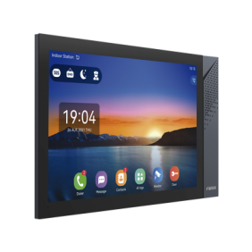 Monitor IP/SIP para interior con Android, Wi-Fi, Bluetooth, Pantalla táctil de 10.1", audio de 2 vías, PoE, 8 interfaces de entrada de alarma.