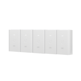 5 Unidades del Adaptador PoE Ubiquiti de 24 VDC, 1.0 A con puerto Gigabit, color blanco