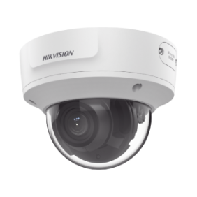 Domo IP 5 Megapixel / Lente Mot. 2.7 a 13.5 mm / 45 mts IR EXIR / AcuSense / IP67 / IK10 / WDR 120 dB / PoE+ / Entrada y Salida de Audio y Alarmas / MicroSD