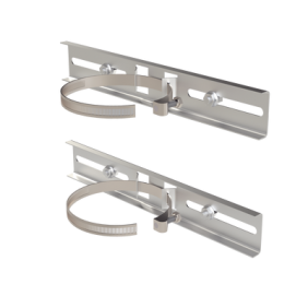 Montaje de Metal Galvanizado para Poste Universal para Gabinetes de Ancho Hasta 30 cm.