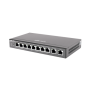 Router Balanceador Administrable , 6 puertos LAN  y 2 puertos LAN/WAN POE+ af/at gigabit hasta 110w, 1 puertos LAN/WAN gigabit y 1 Puerto WAN gigabit, hasta 350 clientes con desempeño de 1.5 Gbps asimétricos