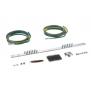 Kit de Puesta a Tierra con dos Jumpers 6 AWG y Barra de Conexiones de 20 Orificios, para Rack de 19in