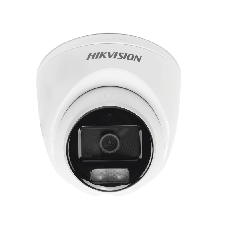 [ColorVu] Turret TURBOHD 3K (5 Megapixel) / Micrófono Integrado / Lente 3.6 mm / Imagen a Color 24/7 / 40 mts Luz Blanca / Exterior IP67 / dWDR / 4 Tecnologías