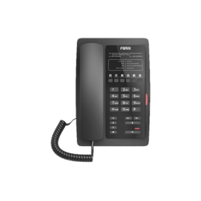 Teléfono IP para Hotelería, profesional con 6 teclas programables para servicio rápido (Hotline), plantilla personalizable con